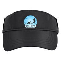 The Only Time I Ever Sweep Curling Player On Funny Curling Gift Adult Drive Performance Visor