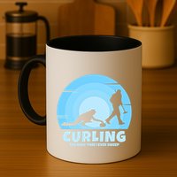 The Only Time I Ever Sweep Curling Player On Funny Curling Gift Mug