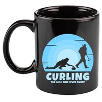 The Only Time I Ever Sweep Curling Player On Funny Curling Gift 11oz C Handle Ceramic Mug