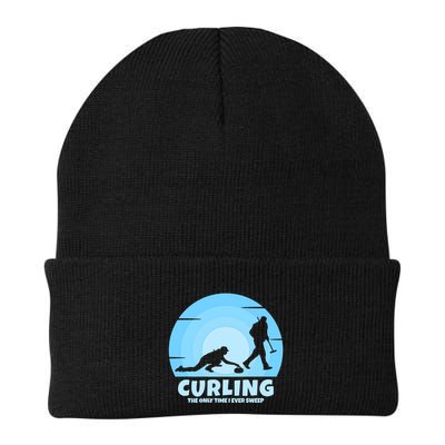 The Only Time I Ever Sweep Curling Player On Funny Curling Gift Beanie