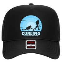 The Only Time I Ever Sweep Curling Player On Funny Curling Gift Trucker Hat
