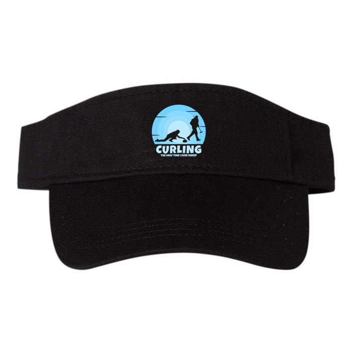 The Only Time I Ever Sweep Curling Player On Funny Curling Gift Visor