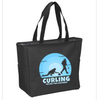 The Only Time I Ever Sweep Curling Player On Funny Curling Gift Zip Tote Bag