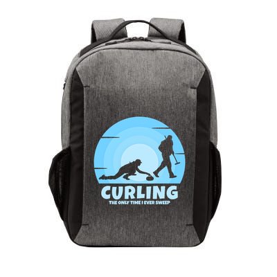 The Only Time I Ever Sweep Curling Player On Funny Curling Gift Vector Backpack