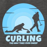 The Only Time I Ever Sweep Curling Player On Funny Curling Gift Vector Backpack