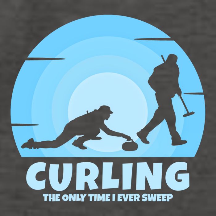 The Only Time I Ever Sweep Curling Player On Funny Curling Gift Vector Backpack