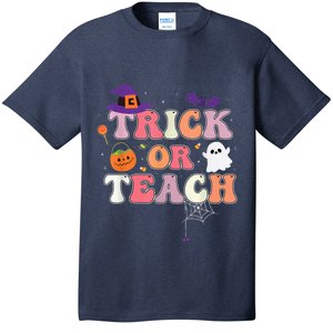 Trick Or Teach Teaching School Pun Teacher Halloween T-Shirt