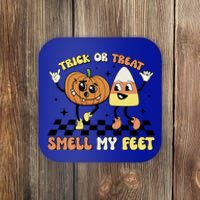 Trick Or Treat Smell My Feet Pumpkin Halloween Gift Coaster