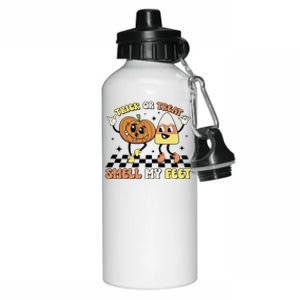 Trick Or Treat Smell My Feet Pumpkin Halloween Gift Aluminum Water Bottle