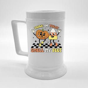 Trick Or Treat Smell My Feet Pumpkin Halloween Gift Beer Stein