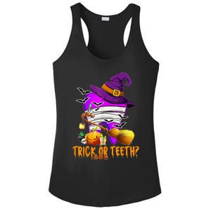 Trick Or Treat Brush Your Teeth Dentist Halloween Gift Ladies PosiCharge Competitor Racerback Tank