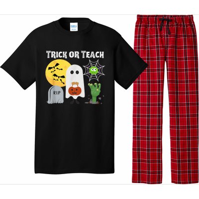 Trick or Teach Funny Teacher Halloween Costume Shirt Pajama Set