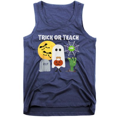 Trick or Teach Funny Teacher Halloween Costume Shirt Tank Top