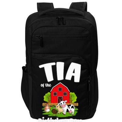 Tia Of The Birthday Boy Farm Animal Bday Party Celebration Impact Tech Backpack