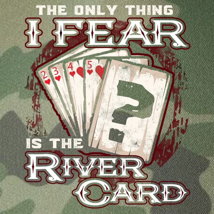 The Only Thing I Fear Is The River Card Funny Poker Player Legacy Tie Dye Trucker Hat