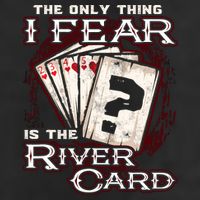 The Only Thing I Fear Is The River Card Funny Poker Player 25L Jumbo Tote