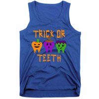 Trick Or Treat Brush Your Teeth Dentist Halloween Funny Gift Tank Top