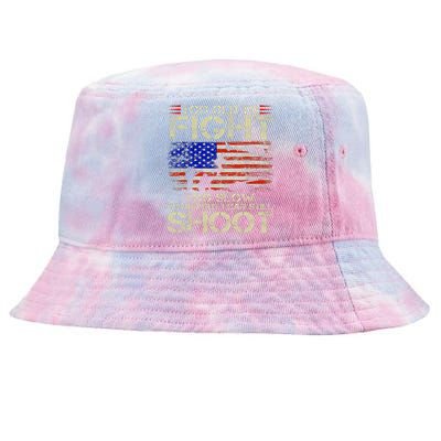 Too Old To Fight Too Slow To Run Veteran Tie-Dyed Bucket Hat