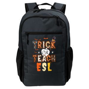 Trick or teach ESL teacher English second language Halloween Daily Commute Backpack