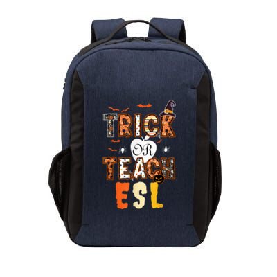 Trick or teach ESL teacher English second language Halloween Vector Backpack