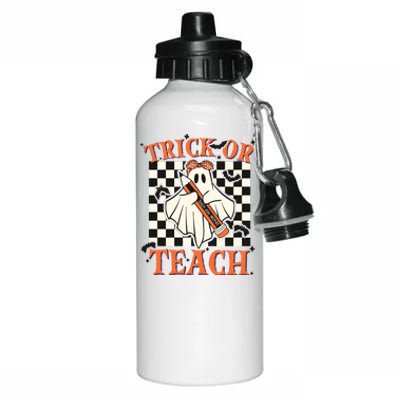 Trick Or Teach Teacher Halloween Aluminum Water Bottle 