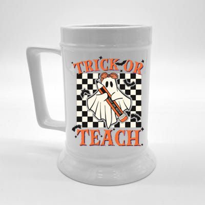 Trick Or Teach Teacher Halloween Beer Stein