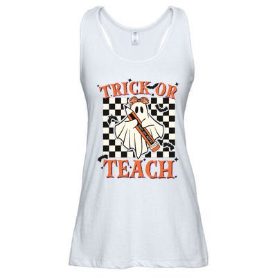 Trick Or Teach Teacher Halloween Ladies Essential Flowy Tank