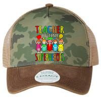 Teacher Of Tiny Superheroes First Day Back To School Graphic Legacy Tie Dye Trucker Hat
