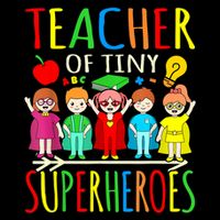 Teacher Of Tiny Superheroes First Day Back To School Graphic Sustainable Bucket Hat