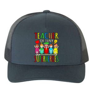 Teacher Of Tiny Superheroes First Day Back To School Graphic Yupoong Adult 5-Panel Trucker Hat