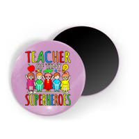 Teacher Of Tiny Superheroes First Day Back To School Graphic Magnet