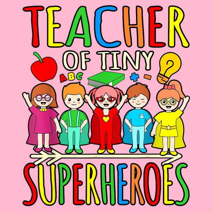 Teacher Of Tiny Superheroes First Day Back To School Graphic Visor