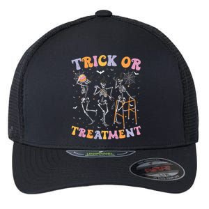 Trick Or Treatment Pt Physical Therapy Therapist Halloween Flexfit Unipanel Trucker Cap