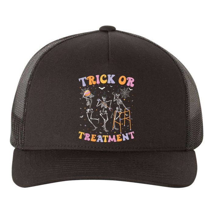 Trick Or Treatment Pt Physical Therapy Therapist Halloween Yupoong Adult 5-Panel Trucker Hat