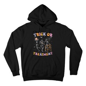 Trick Or Treatment Pt Physical Therapy Therapist Halloween Hoodie