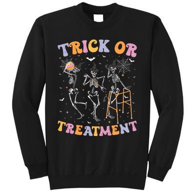 Trick Or Treatment Pt Physical Therapy Therapist Halloween Sweatshirt