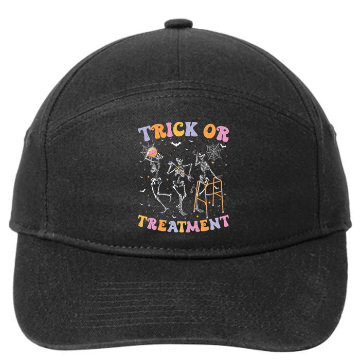 Trick Or Treatment Pt Physical Therapy Therapist Halloween 7-Panel Snapback Hat