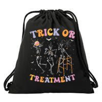 Trick Or Treatment Pt Physical Therapy Therapist Halloween Drawstring Bag