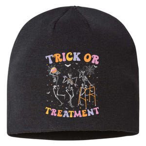 Trick Or Treatment Pt Physical Therapy Therapist Halloween Sustainable Beanie