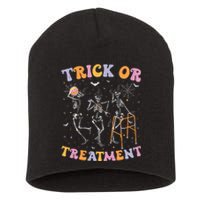 Trick Or Treatment Pt Physical Therapy Therapist Halloween Short Acrylic Beanie