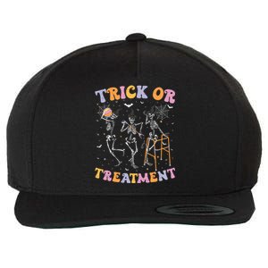 Trick Or Treatment Pt Physical Therapy Therapist Halloween Wool Snapback Cap