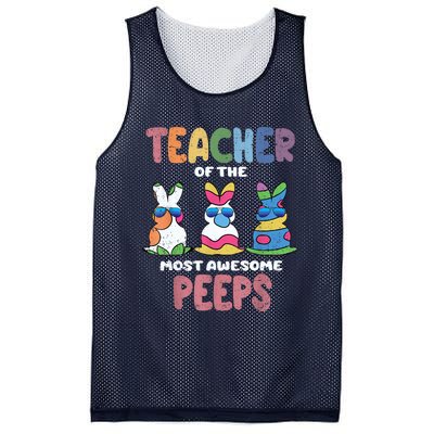 Teacher Of The Most Awesome Easter Bunny Spring Mesh Reversible Basketball Jersey Tank