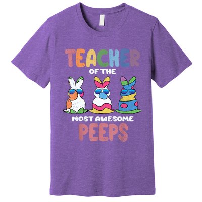 Teacher Of The Most Awesome Easter Bunny Spring Premium T-Shirt