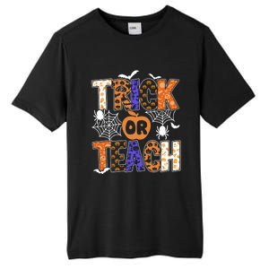 Trick Or Teach Halloween Cool Gift Funny For Teachers Gift Tall Fusion ChromaSoft Performance T-Shirt