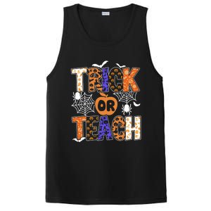 Trick Or Teach Halloween Cool Gift Funny For Teachers Gift PosiCharge Competitor Tank