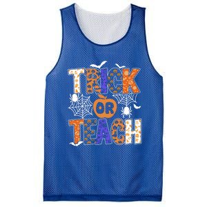 Trick Or Teach Halloween Cool Gift Funny For Teachers Gift Mesh Reversible Basketball Jersey Tank