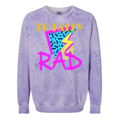 Totally Rad Retro 90's Colorblast Crewneck Sweatshirt