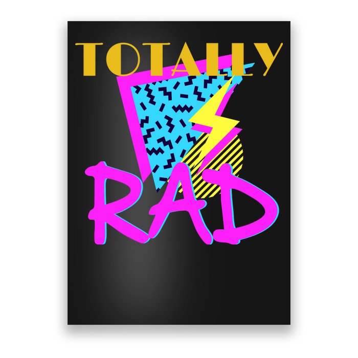 Totally Rad Retro 90's Poster