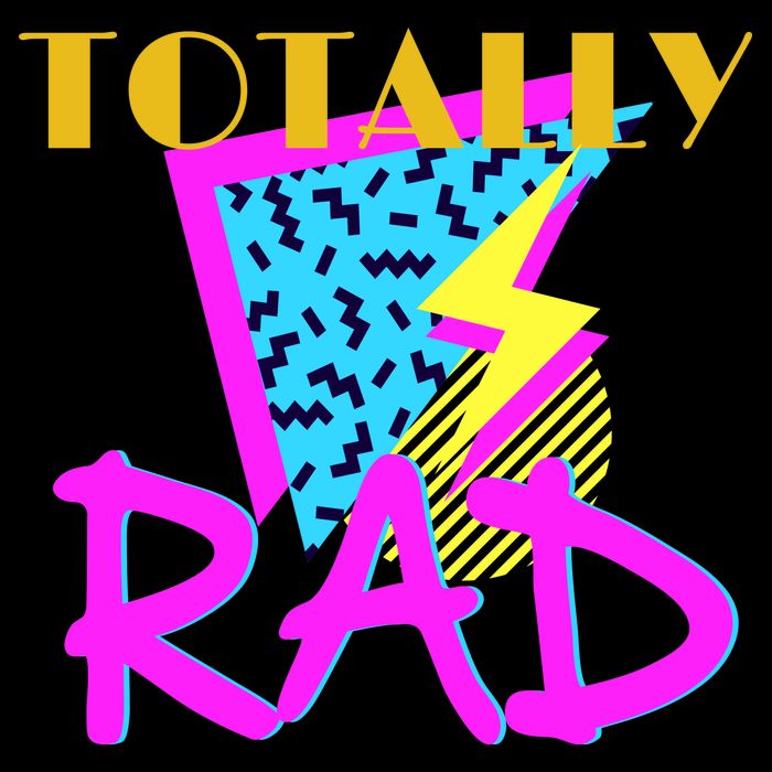 Totally Rad Retro 90's Poster