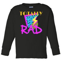 Totally Rad Retro 90's Toddler Long Sleeve Shirt